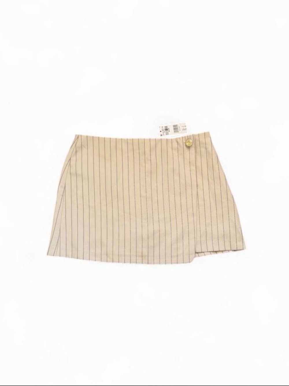 Abercrombie & Fitch Beige Pinstripe Mini Skirt